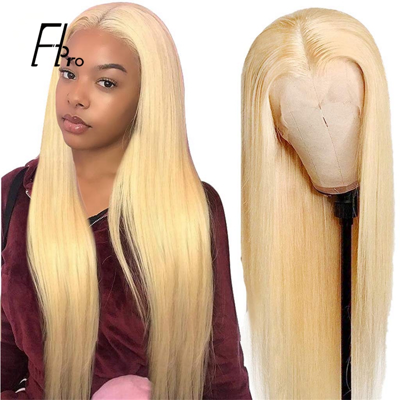 13×6 HD Lace Wig Straight 180% Density 613# Blonde Invisible Lace